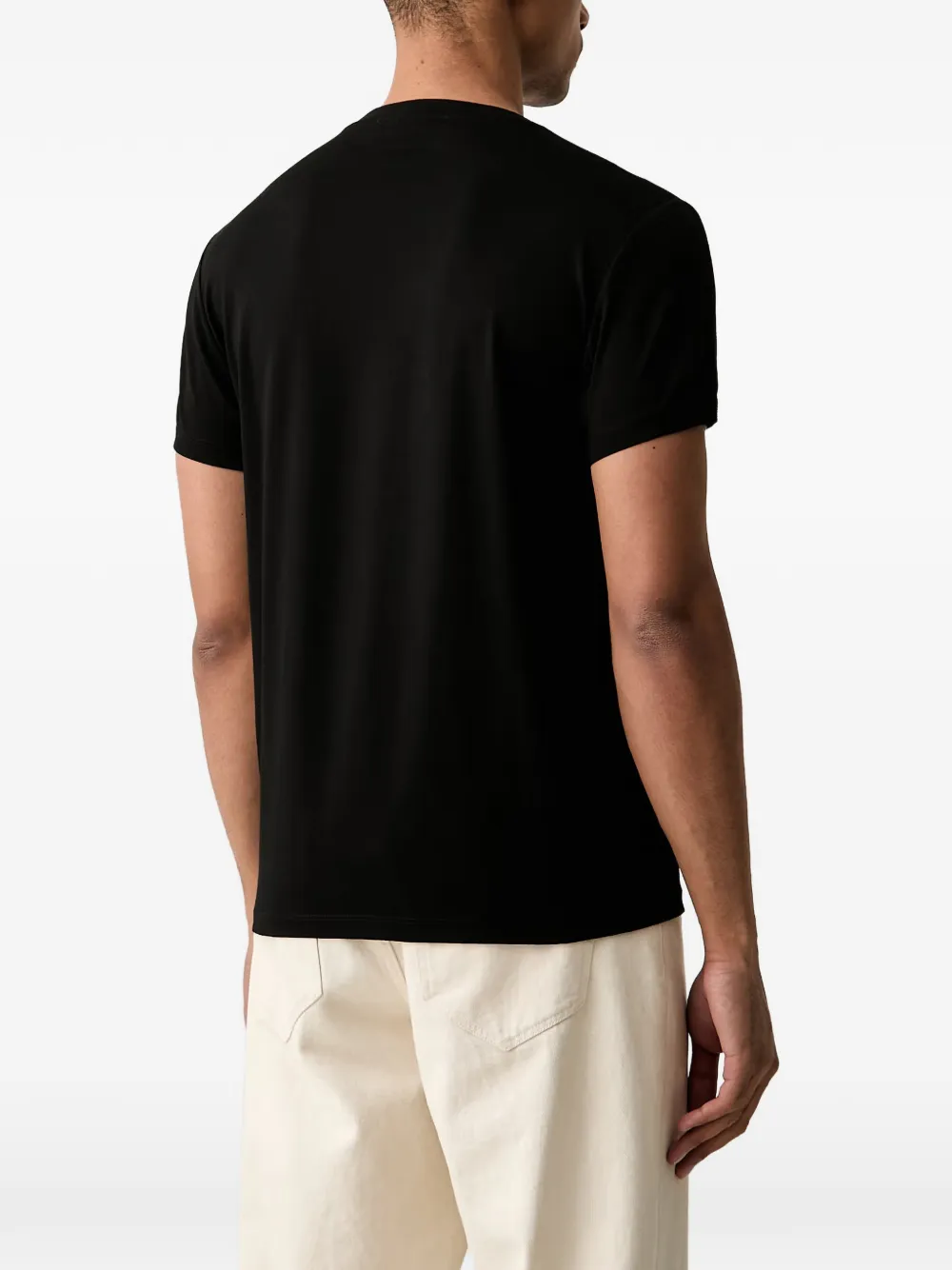 Trussardi T-shirt met geborduurd logo Zwart