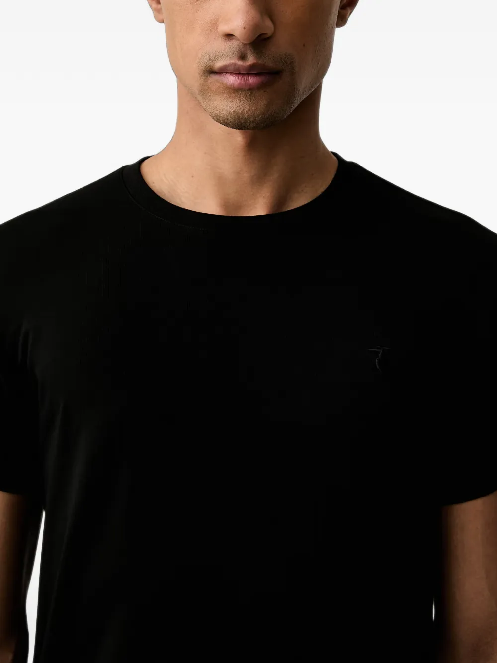 Trussardi T-shirt met geborduurd logo Zwart