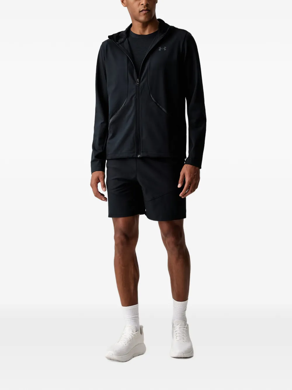 Under Armour Unstoppable hoodie met rits en logoprint Zwart