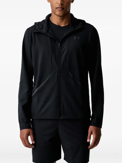 Under Armour Unstoppable logo-print zip-up hoodie