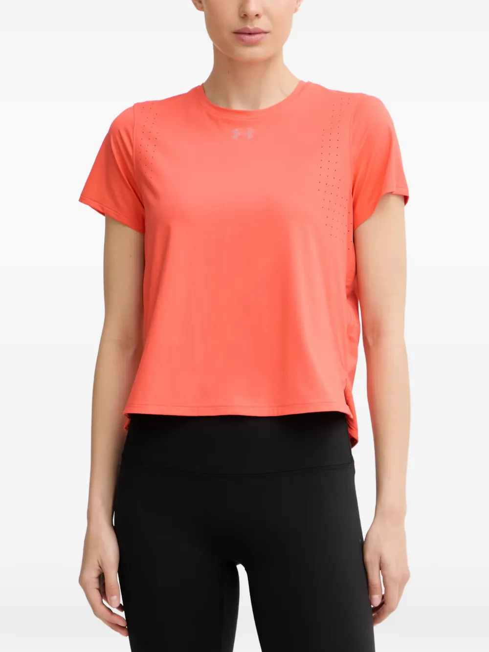 Under Armour Velociti Pro perforated-detail logo-print T-shirt