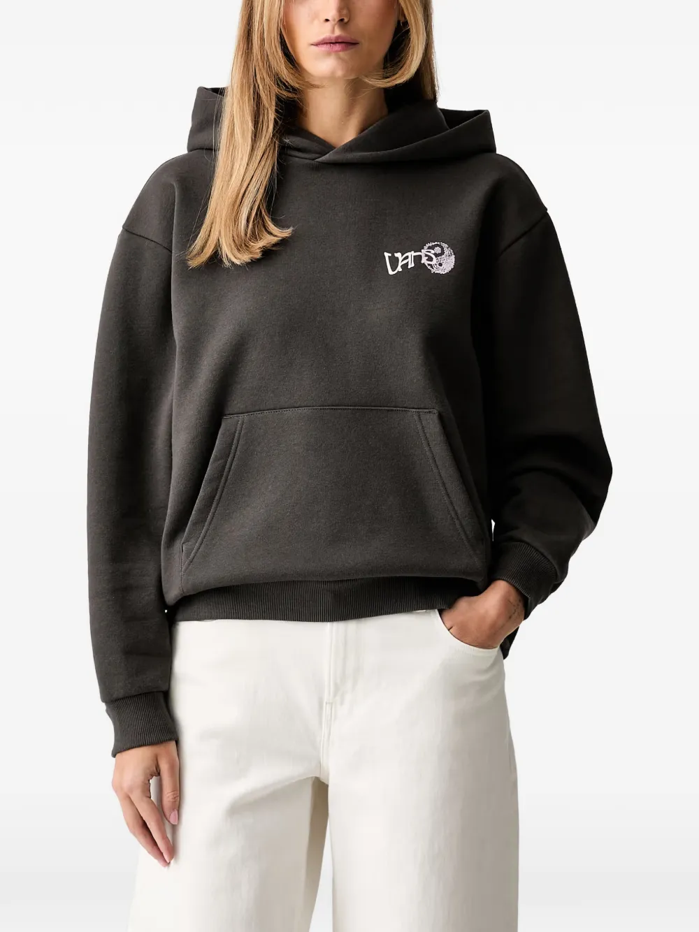 Vans graphic-print drawstring hoodie - Grigio