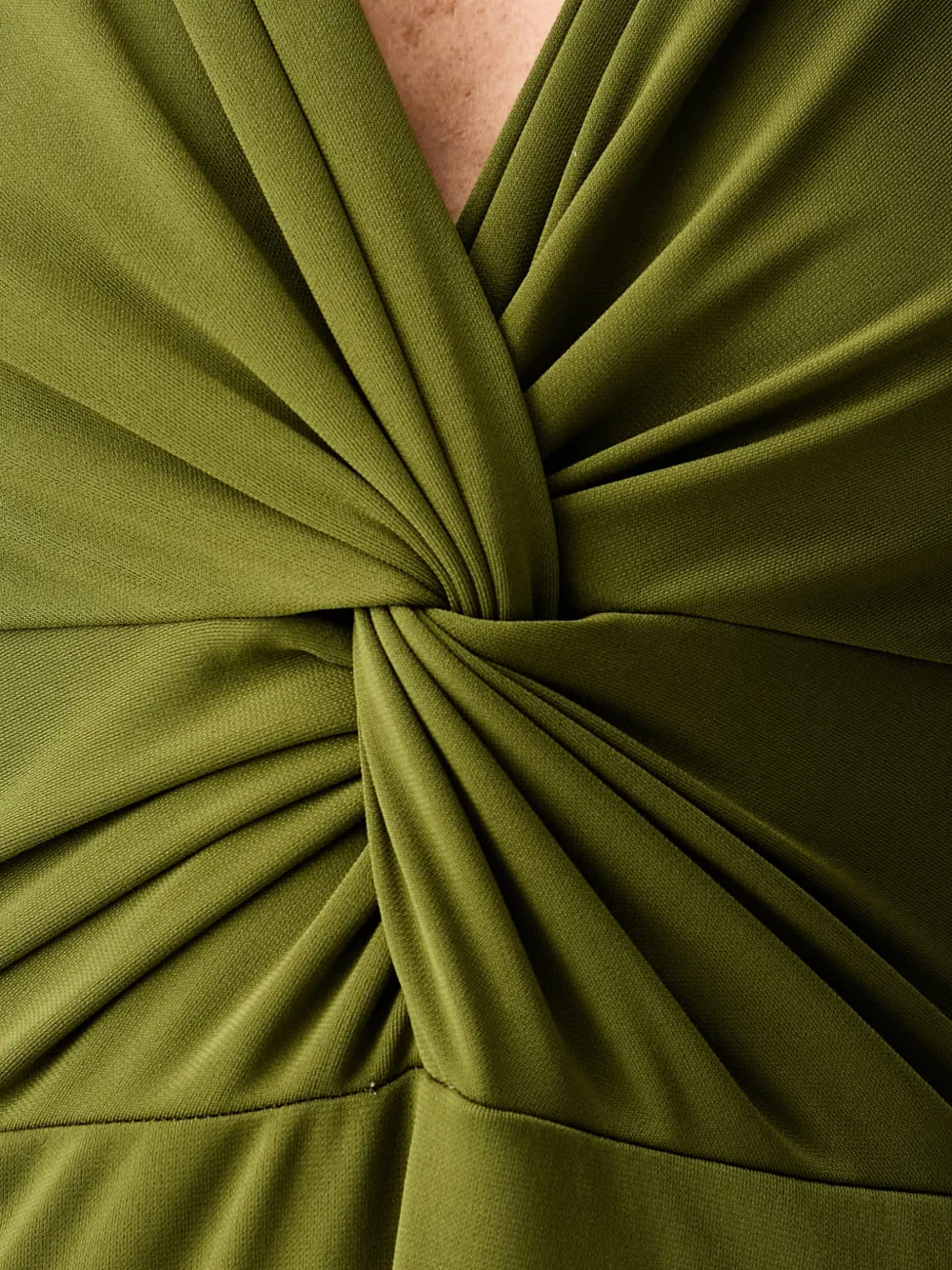 VICOLO Maxi-jurk met gedraaid detail Groen
