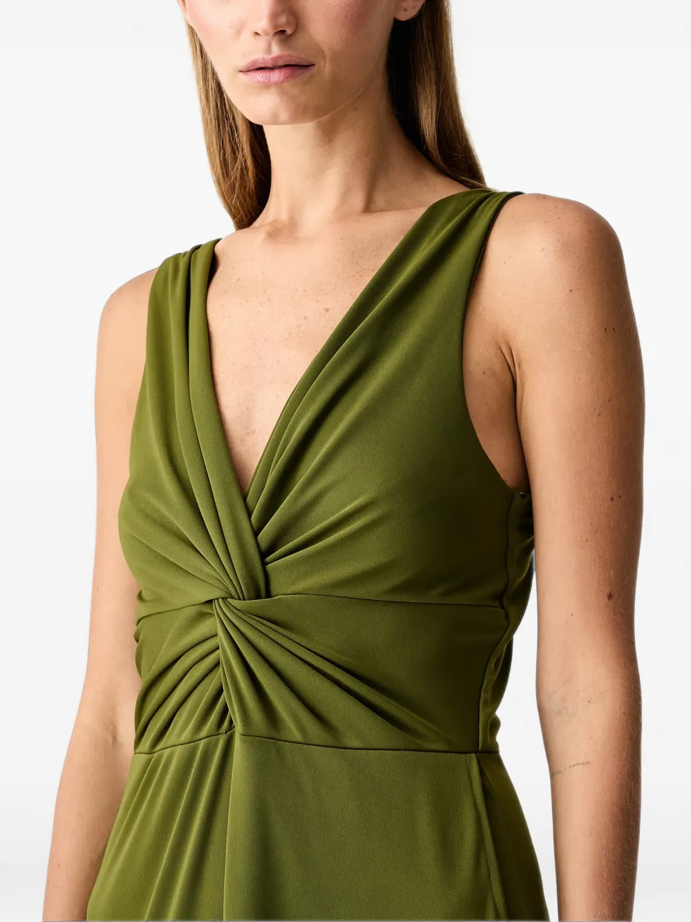 VICOLO Maxi-jurk met gedraaid detail Groen