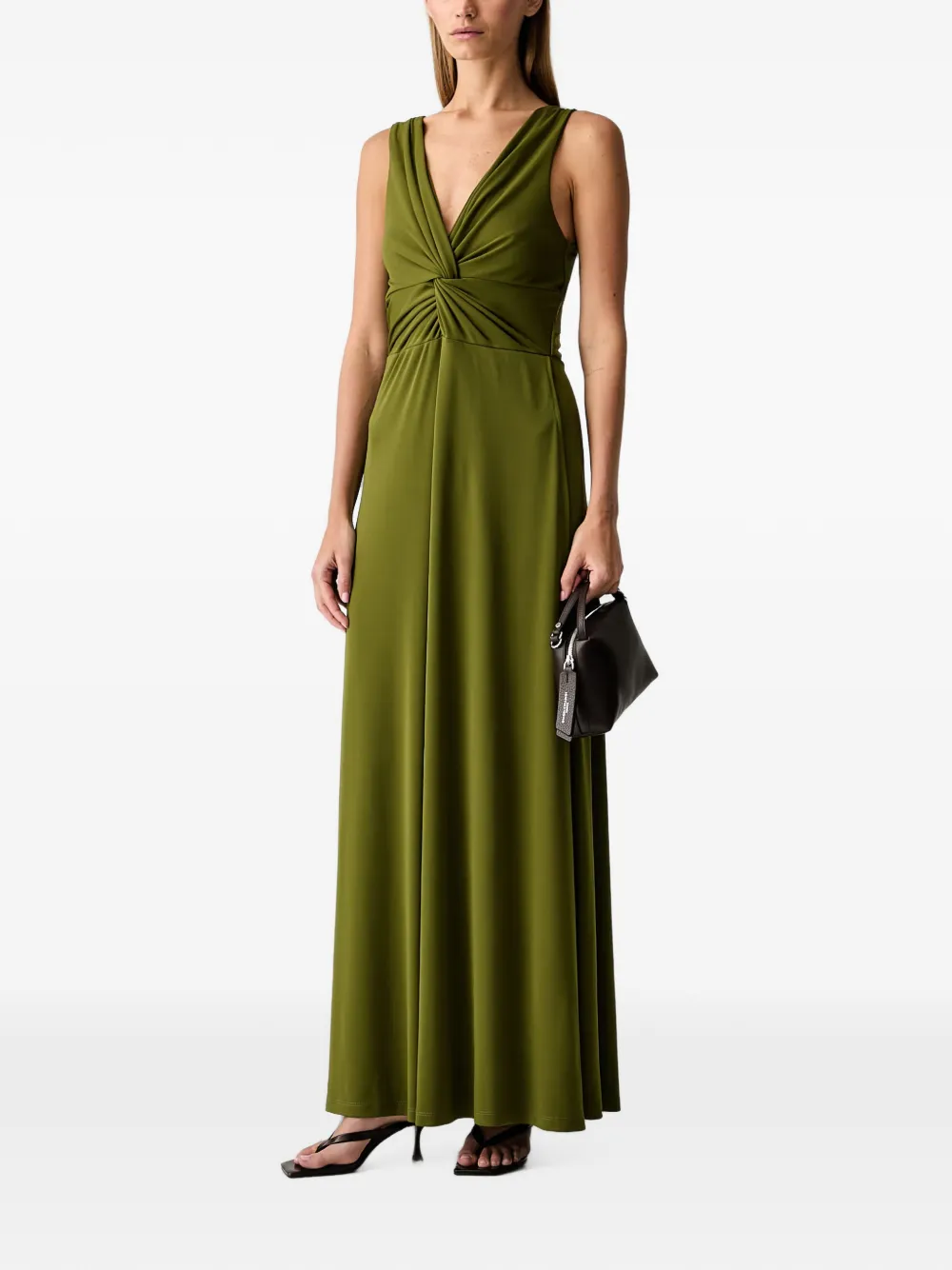 VICOLO Maxi-jurk met gedraaid detail Groen