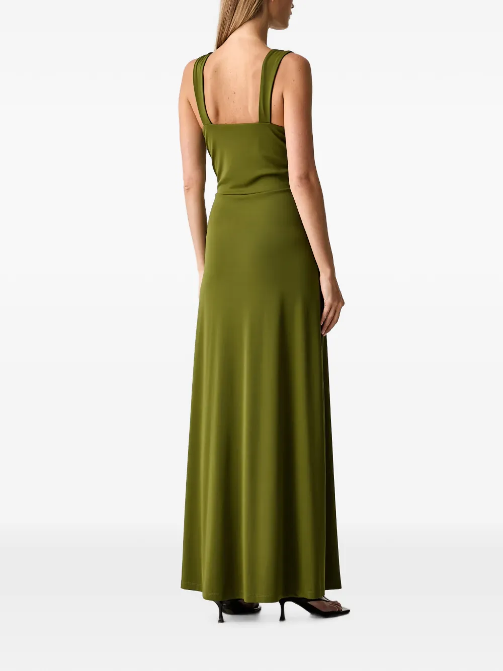 VICOLO Maxi-jurk met gedraaid detail Groen