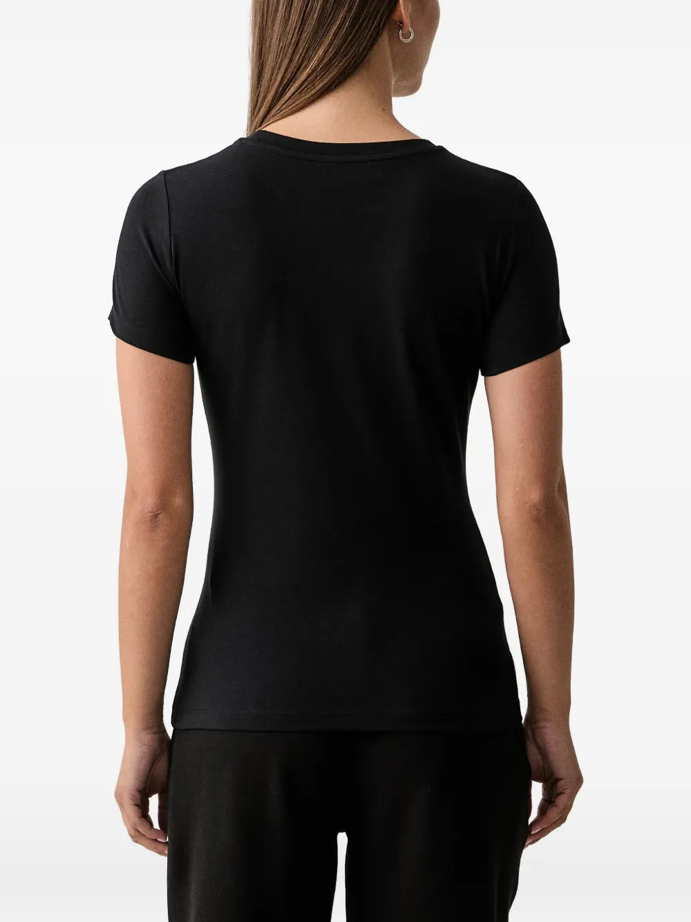 Trussardi T-shirt met geborduurd logo Zwart