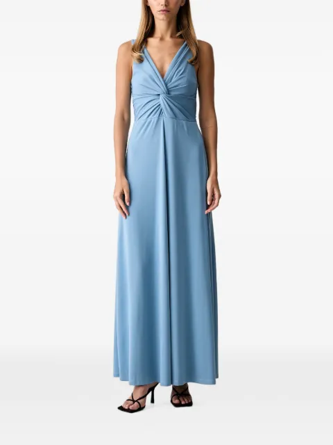 VICOLO twist-detail side-slit maxi dress