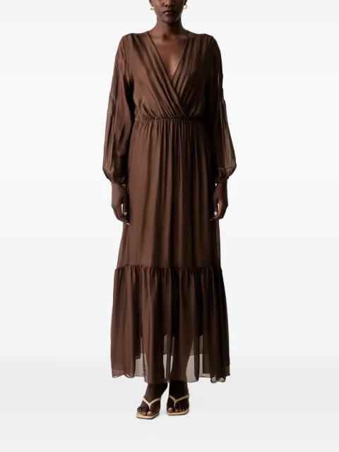 VICOLO Gestuftes Maxikleid