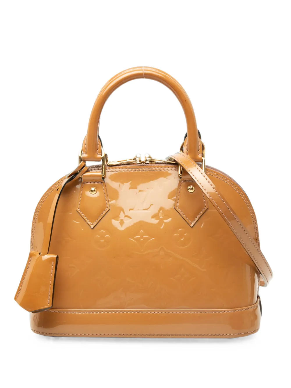 Louis Vuitton Pre-Owned 2013 Monogram Vernis Alma BB satchel - Braun