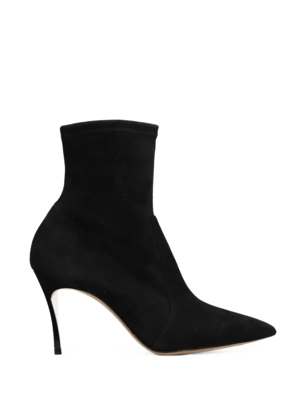 Casadei pointed-toe ankle boots Zwart