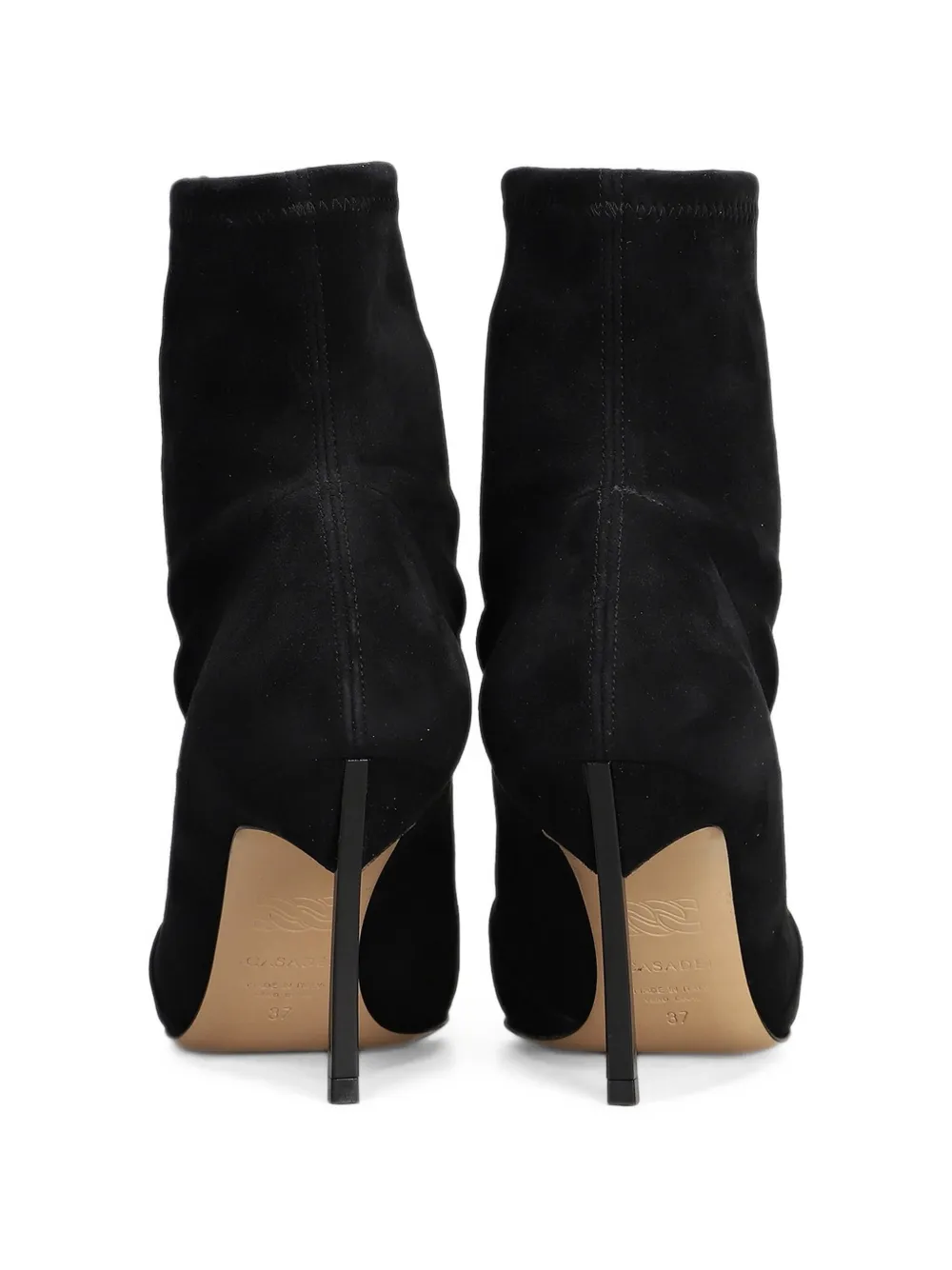 Casadei pointed-toe ankle boots Zwart