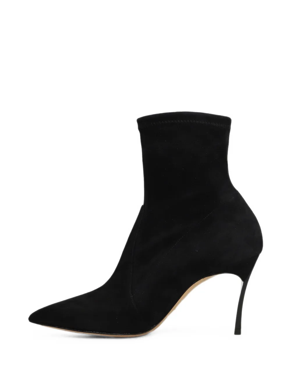 Casadei pointed-toe ankle boots Zwart