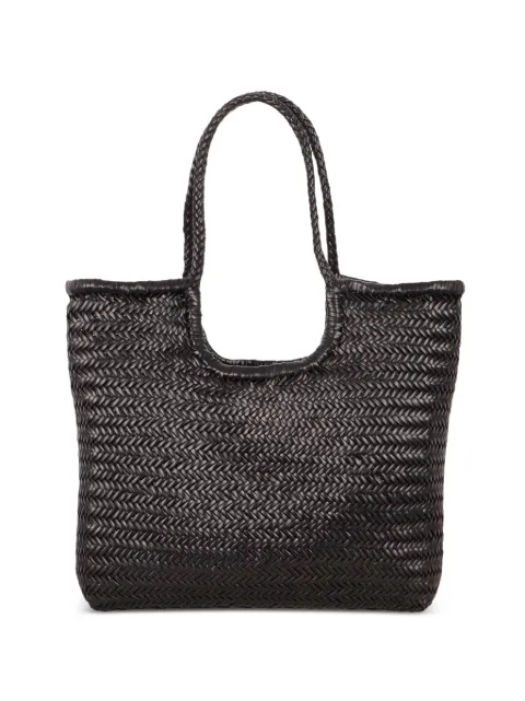 DRAGON DIFFUSION NS Diagonal Triple Jump woven leather tote bag