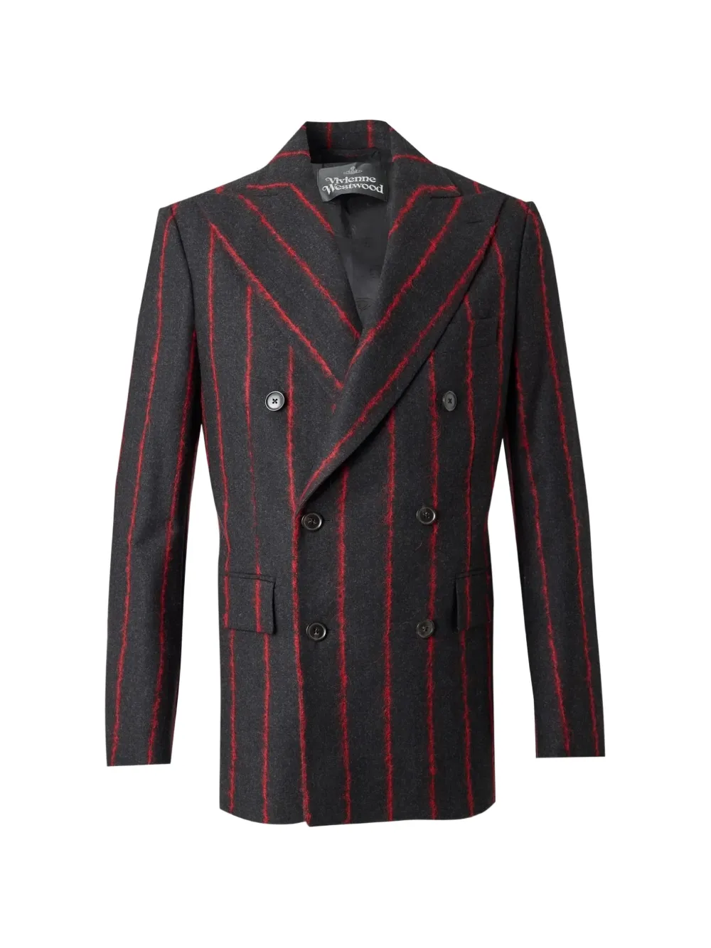 Vivienne Westwood Captain pinstriped double-breasted jacket - Grigio