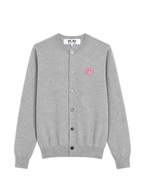 Comme Des Garçons Play cárdigan con parche de corazón y cuello redondo