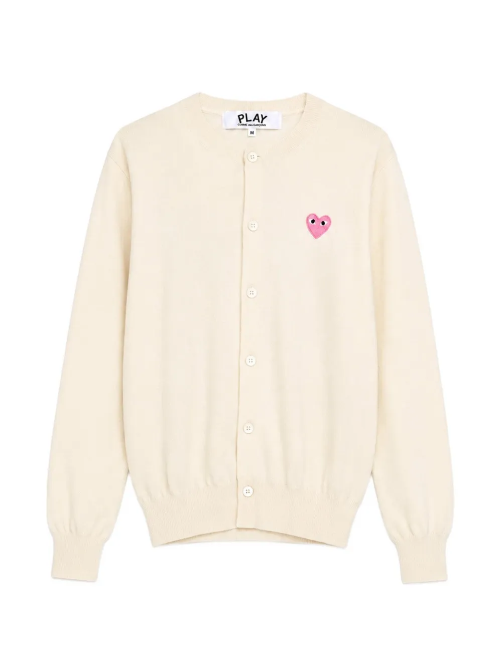 Comme Des Garçons Play heart-patch cardigan - Toni neutri