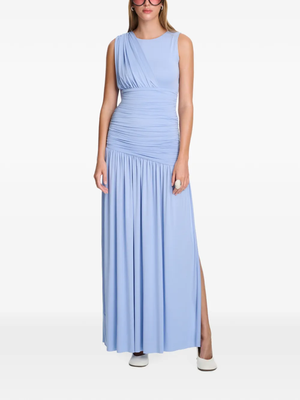 AXEL 113 Isabell draped fitted maxi dress