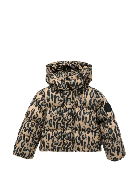 Stella McCartney Kids leopard-print padded jacket