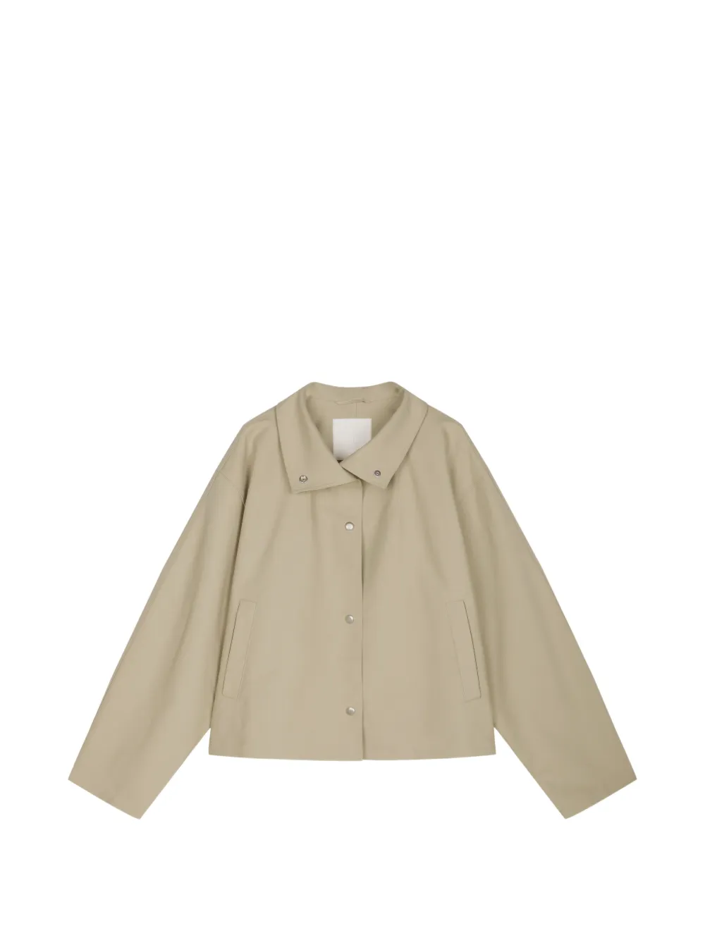 Jnby A-line Drop-shoulder Jacket In Green
