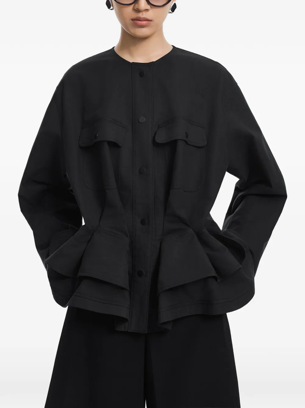 JNBY Jack met gedrapeerde taille Zwart