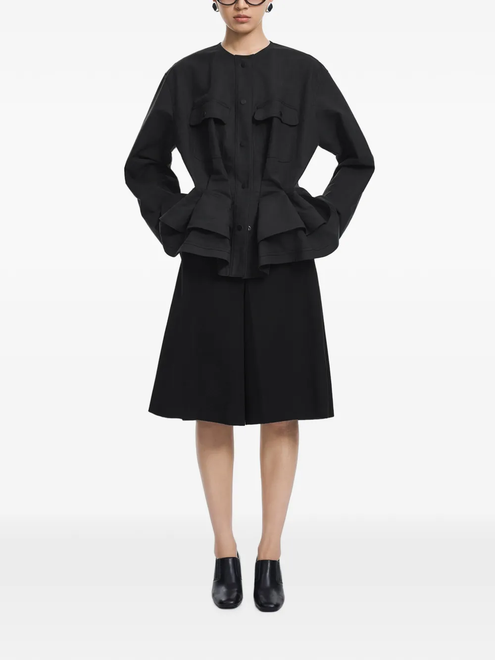 JNBY Jack met gedrapeerde taille Zwart