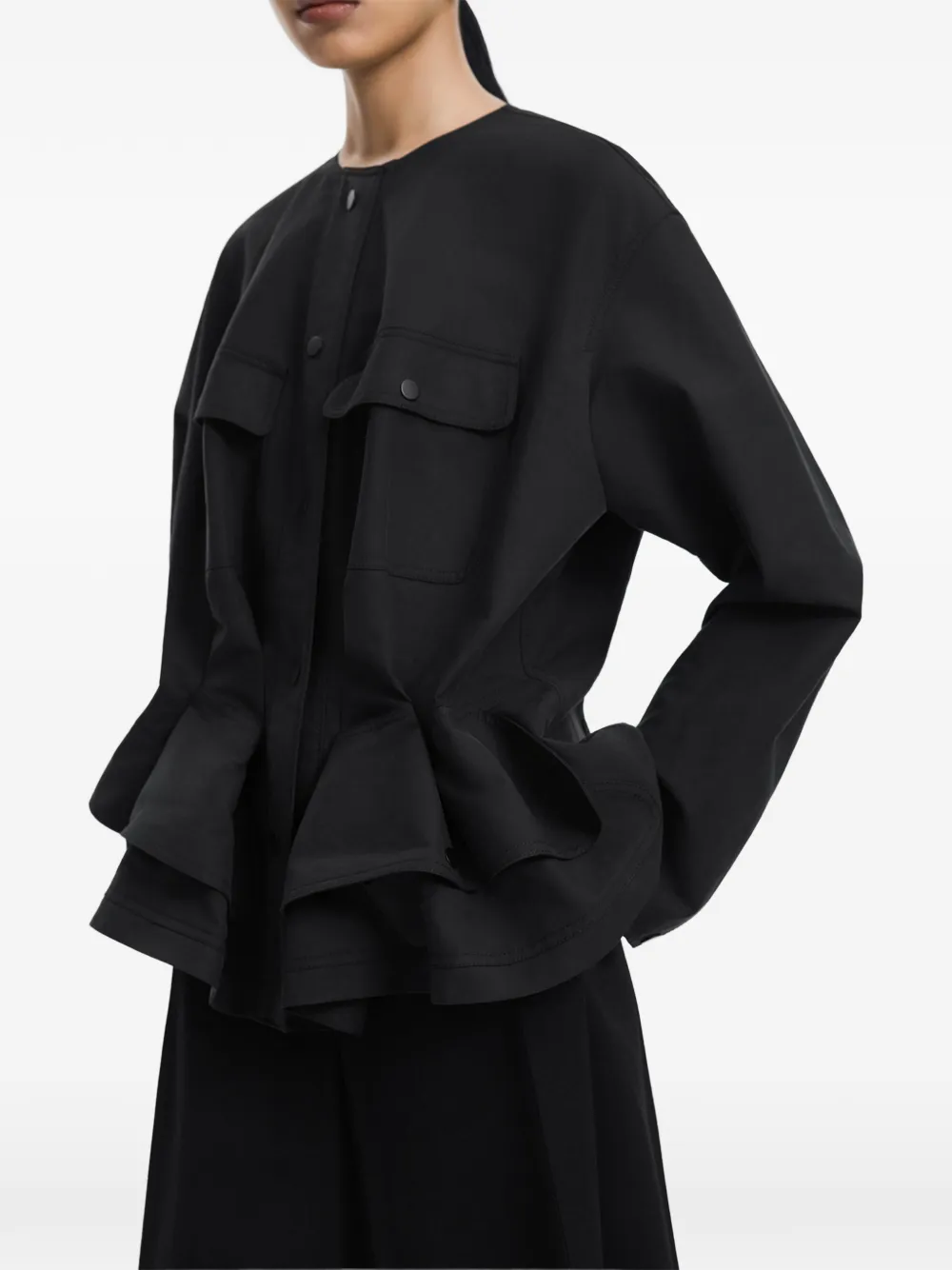 JNBY Jack met gedrapeerde taille Zwart