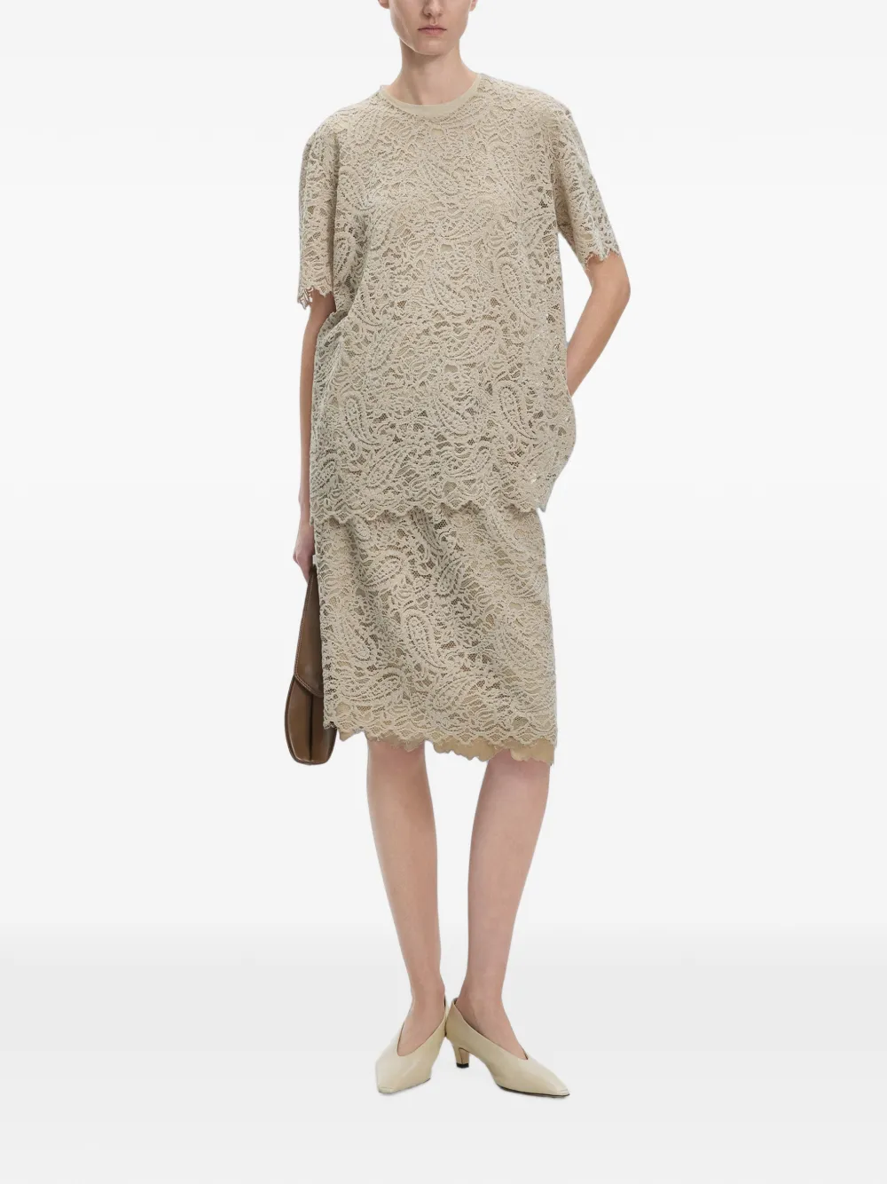 JNBY T-shirt met korte mouwen Beige
