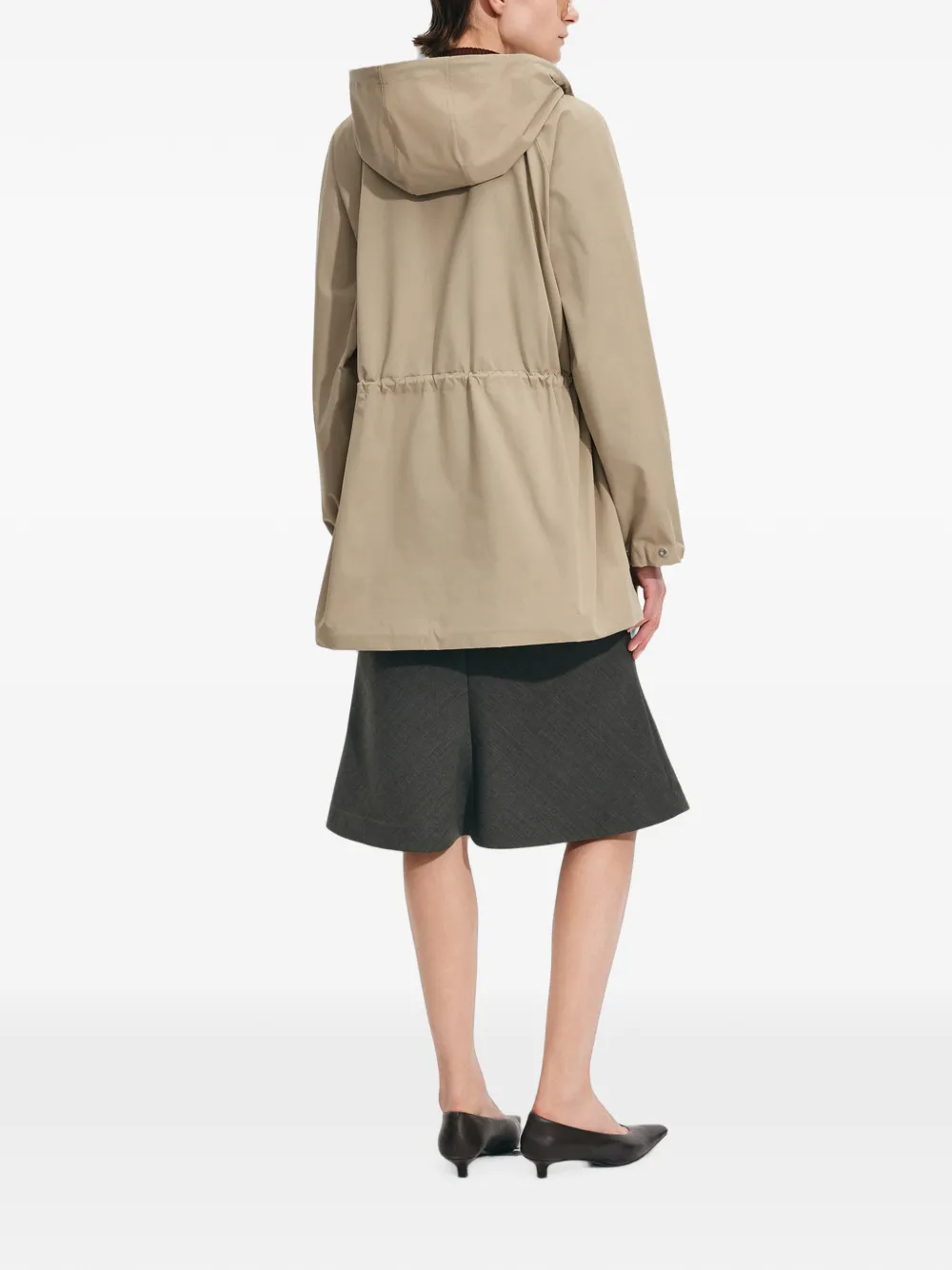 JNBY Trenchcoat met trekkoord en raglan mouwen Beige