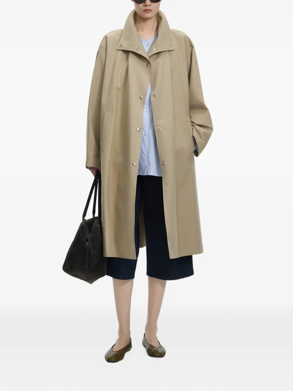 JNBY Trenchcoat met A-lijn Groen