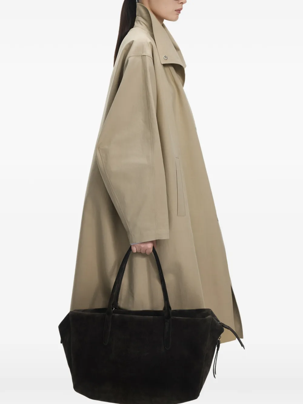 JNBY Trenchcoat met A-lijn Groen