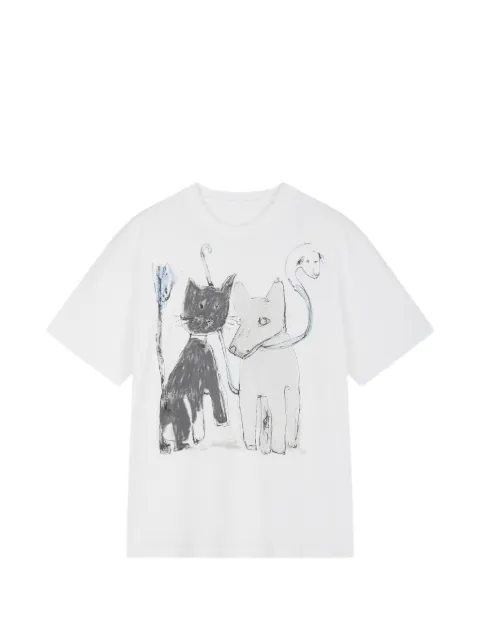 JNBY graphic-print cotton T-shirt