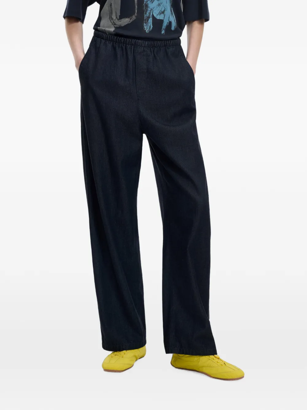 JNBY Jeans met elastische tailleband Blauw