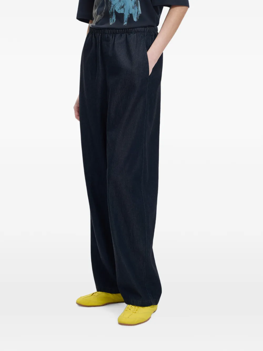 JNBY Jeans met elastische tailleband Blauw