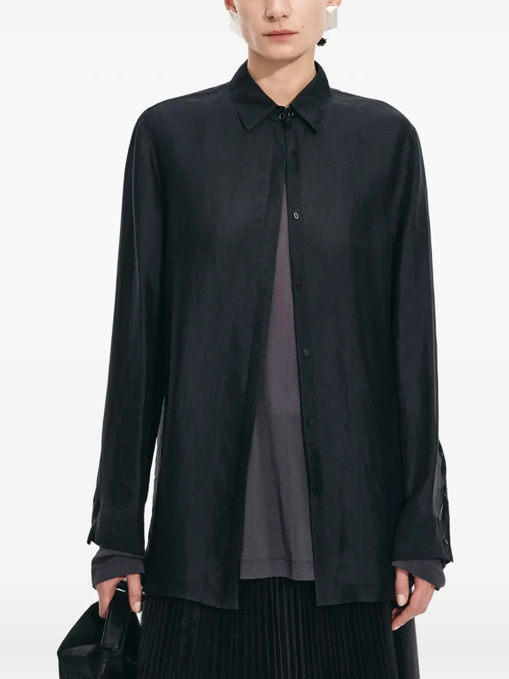 JNBY Organza blouse Zwart