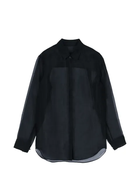 JNBY long-sleeved organza shirt