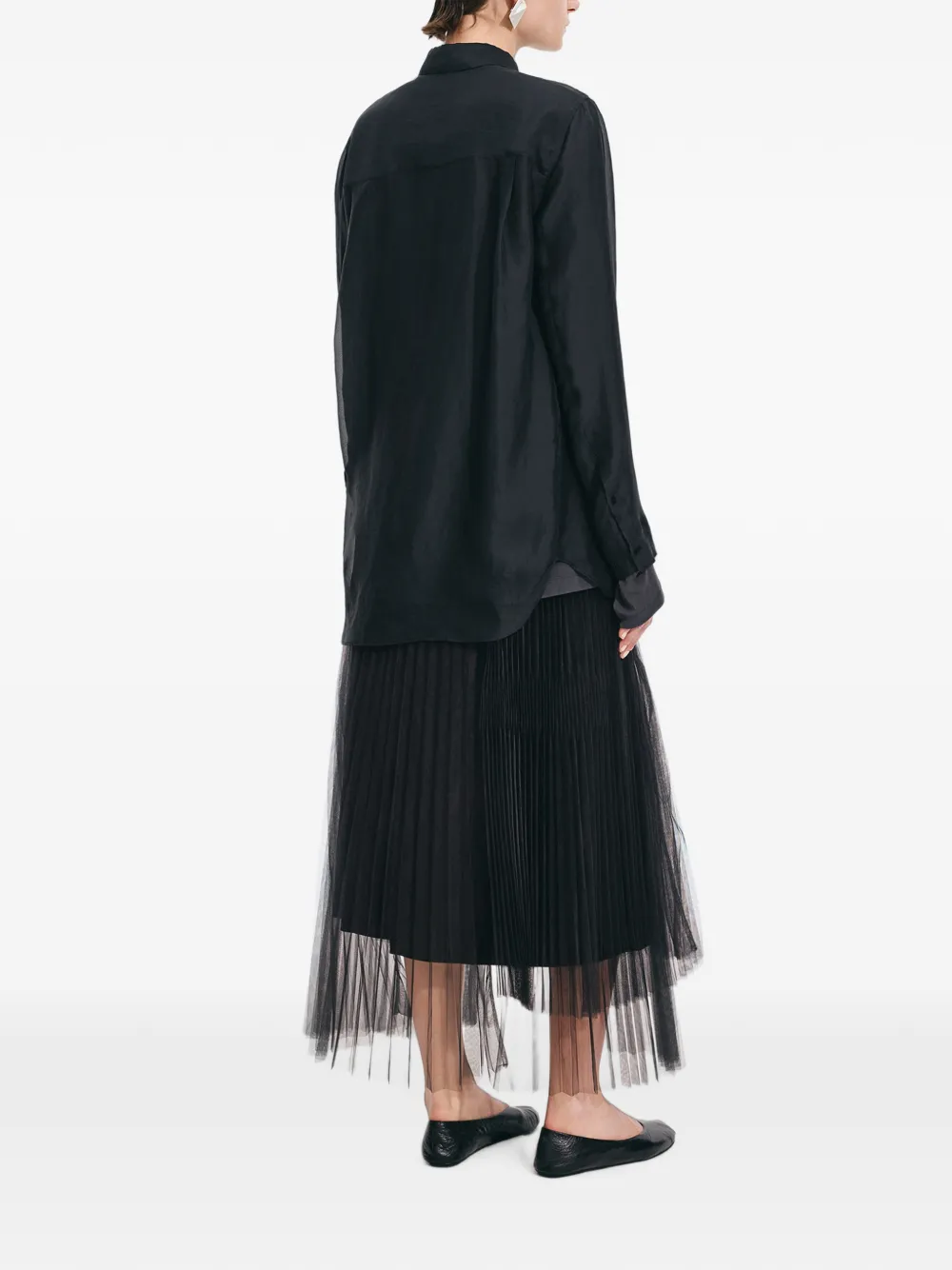 JNBY Organza blouse Zwart