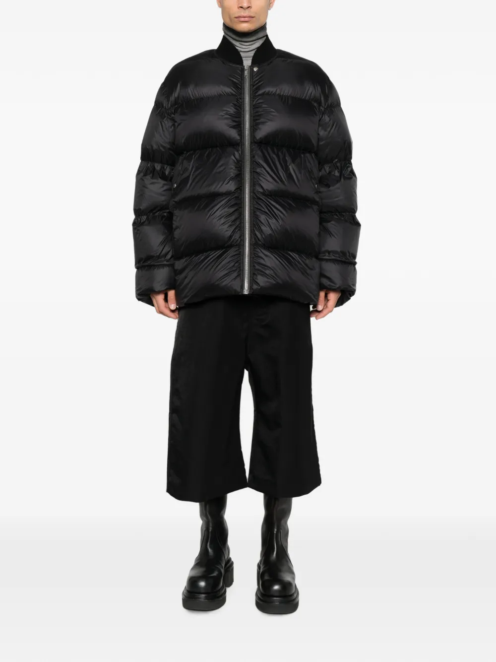 Rick Owens Classic Flight gewatteerd jack Zwart