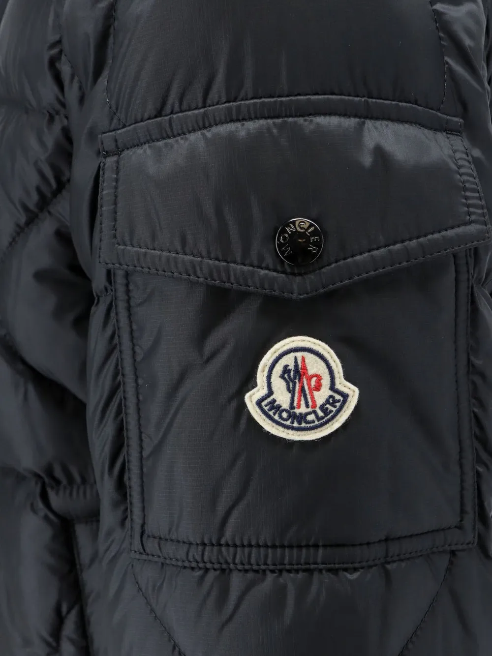 Moncler Asurel gewatteerd jack Zwart