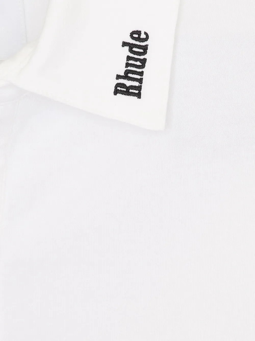 RHUDE logo-embroidered polo shirt Wit