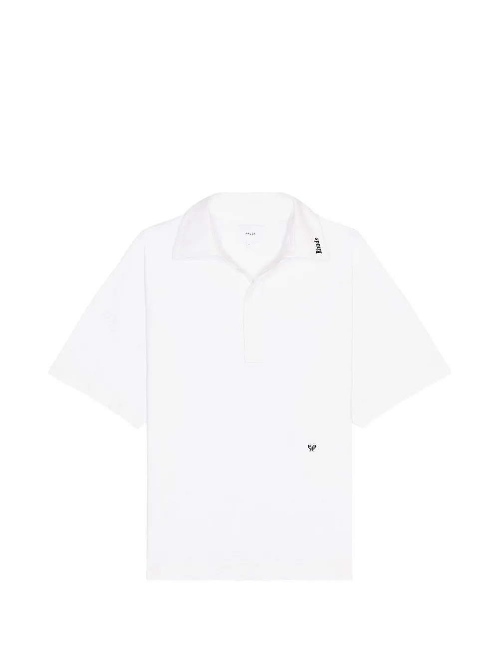 RHUDE logo-embroidered polo shirt Wit