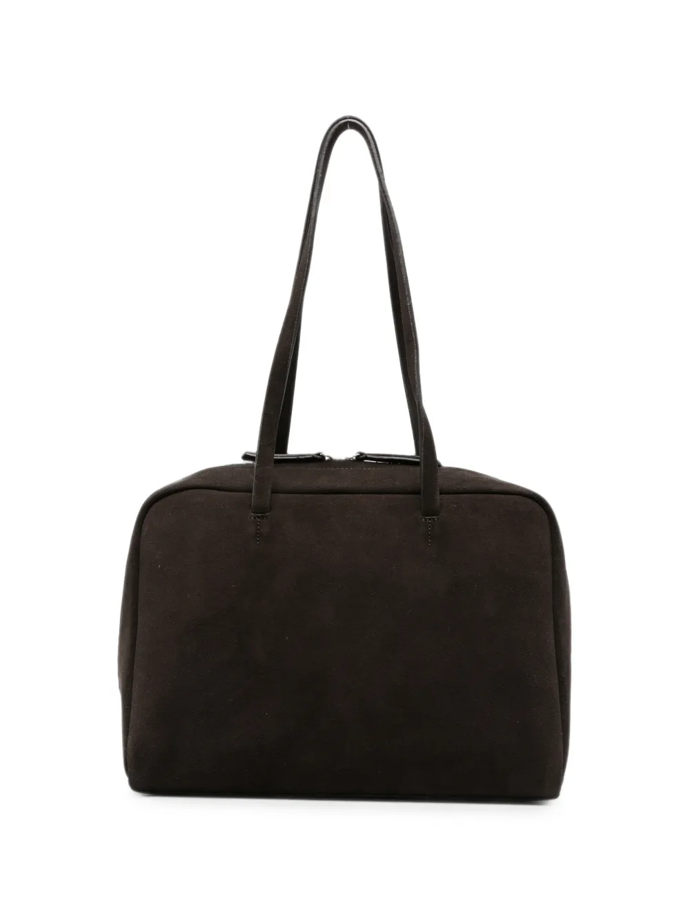 Alysi Bowling suede shoulder bag - Marrone