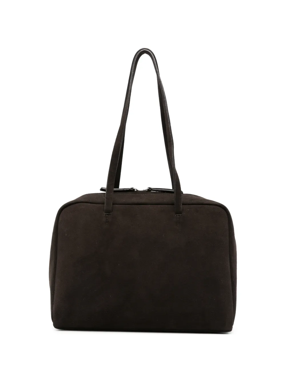 Alysi Bowling suede shoulder bag - Marrone
