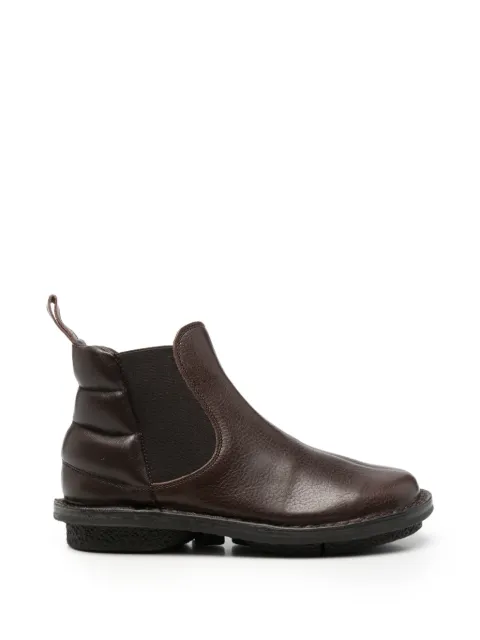 Trippen quilted-panel leather ankle boots