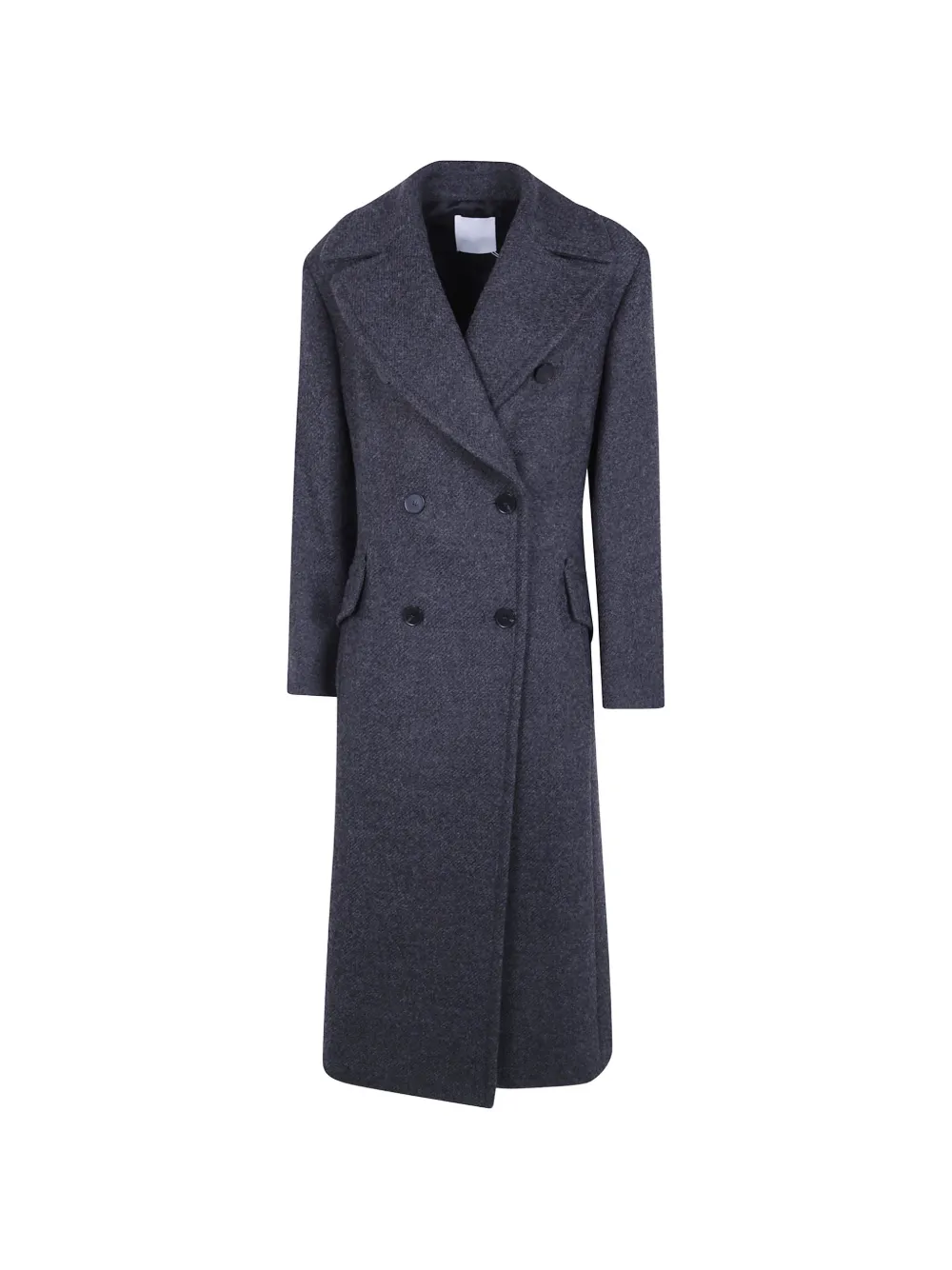 Mantu double-breasted notched-lapel coat