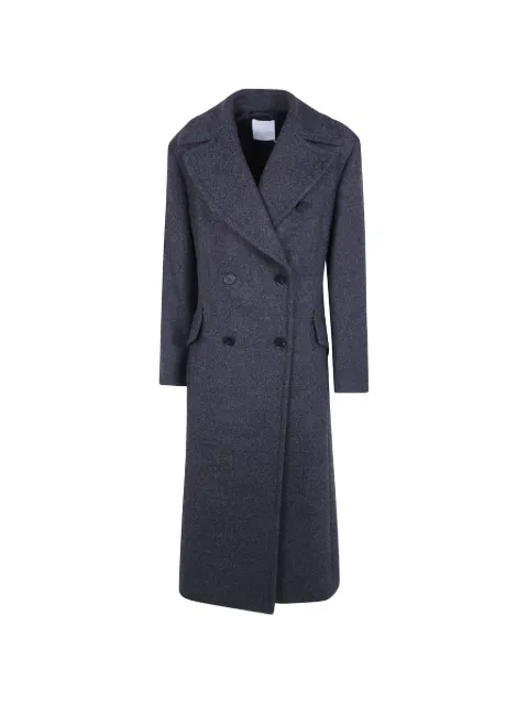 Mantu double-breasted notched-lapel coat