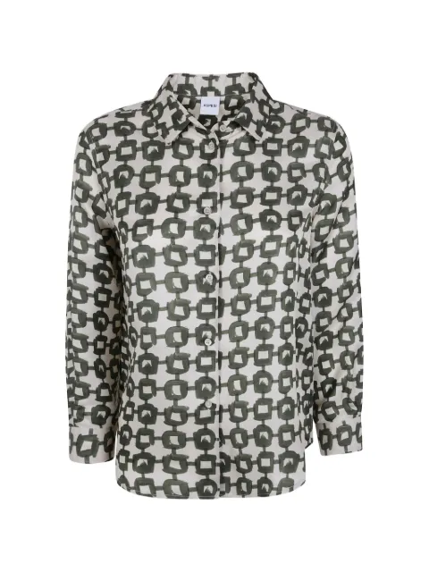 ASPESI Camisa mangas longas com estampa