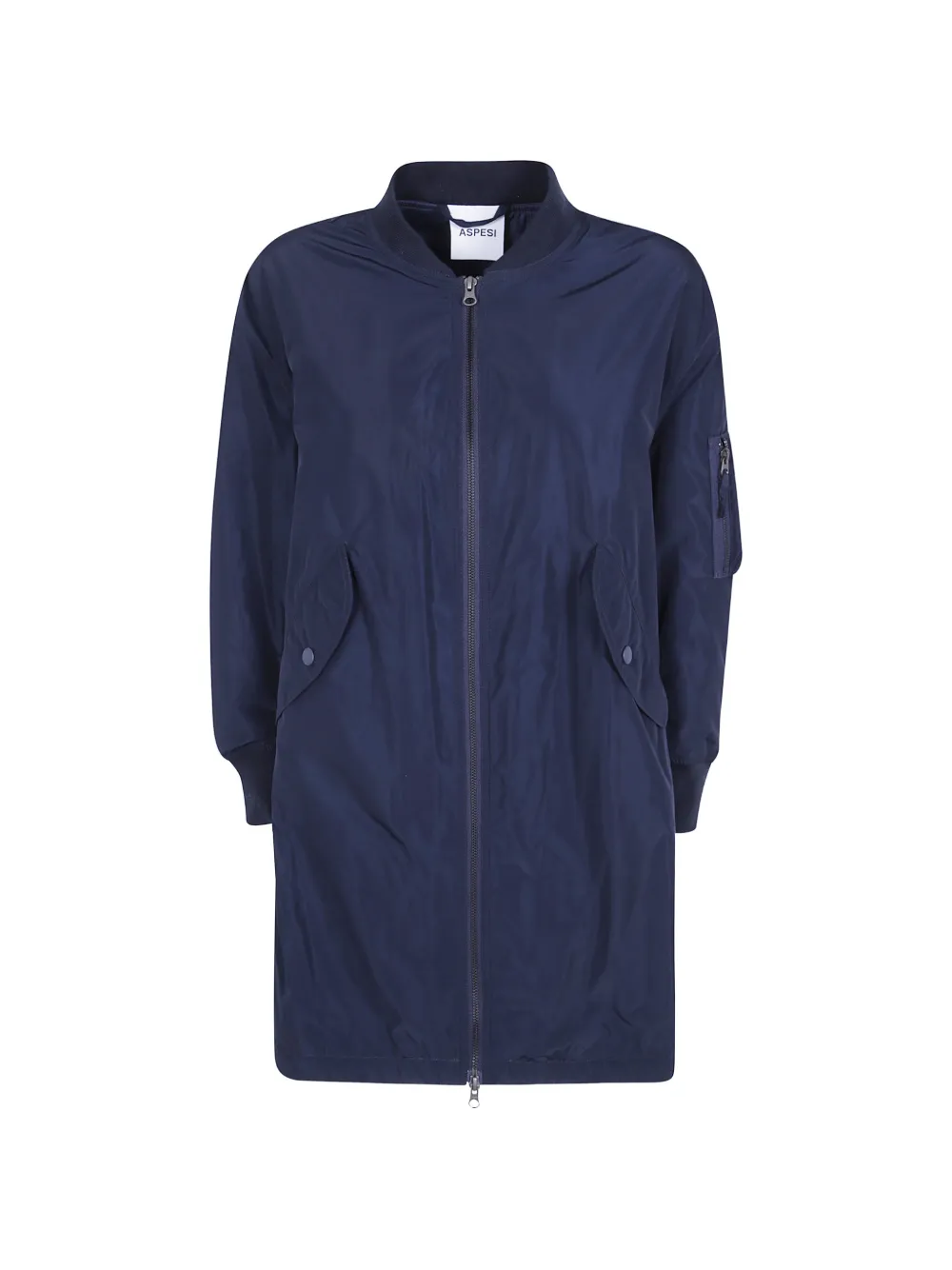 ASPESI longline zip-up coat - Noir ASPESI longline zip-up coat - Noir