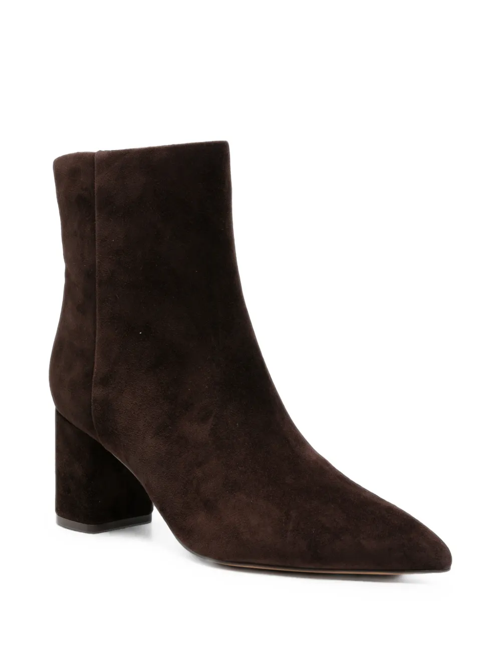 TWINSET suede pointed-toe ankle boots Bruin