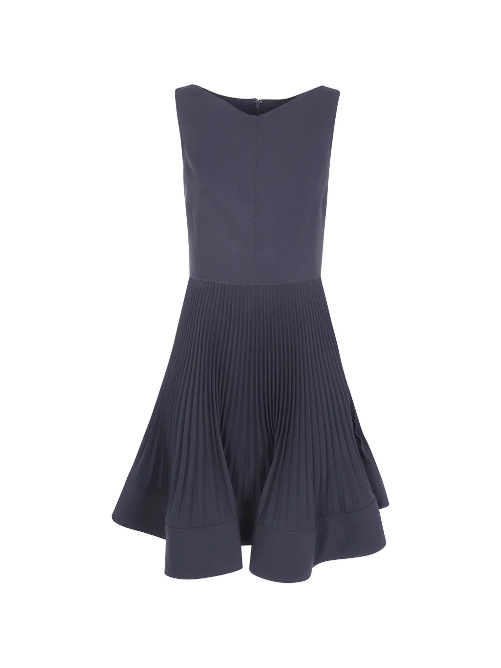Emporio Armani pleated-skirt sleeveless mini dress